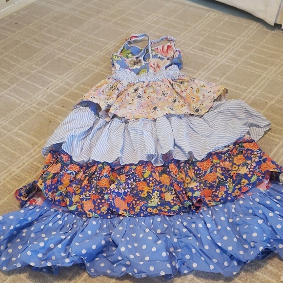 Matilda Jane Blue Floral Kids Dress - Picture 3 of 6